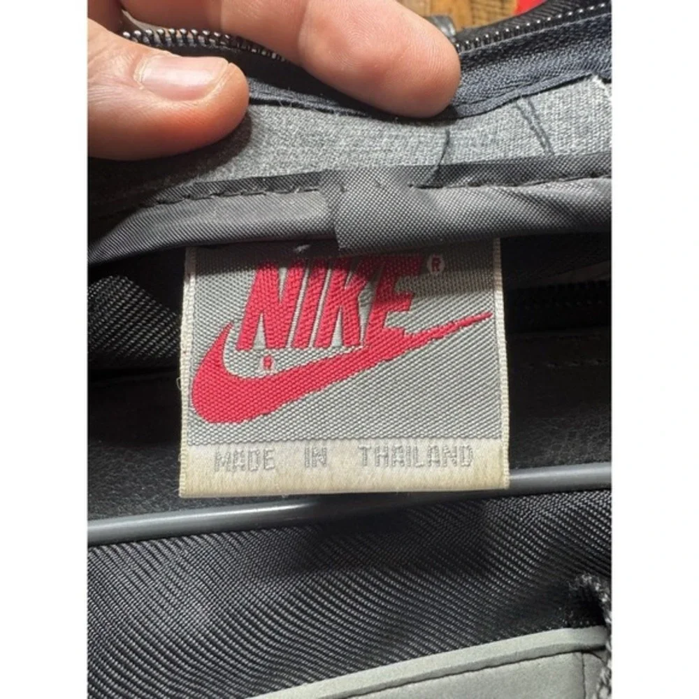 Vintage Nike Flight Duffle Bag 90s Embroidered Script Rare‎ OG Jordan Era